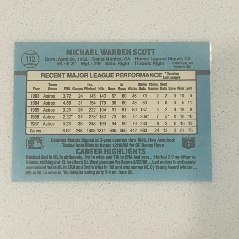 Donruss 1988 mike